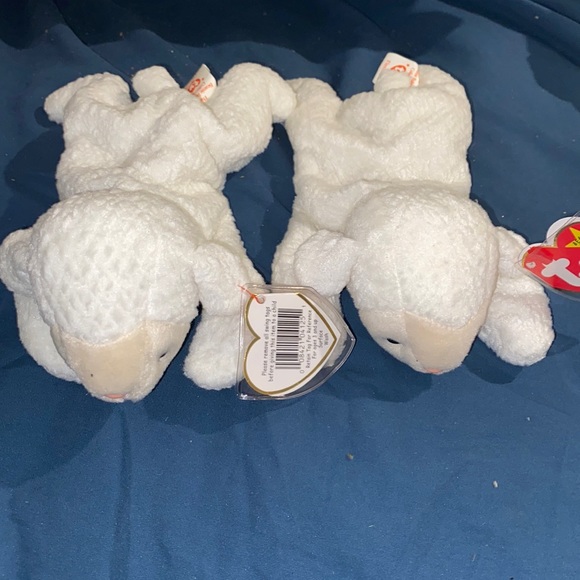 Ty Toys 2 Ty Beanie Baby Fleece One Pvc One Pe Different Color